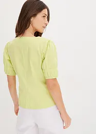 Bluse med puffermer, bonprix