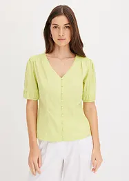 Bluse med puffermer, bonprix