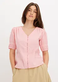 Bluse med puffermer, bonprix