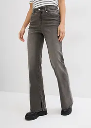 Straight-jeans, High Waist, splitt i kanten, bonprix