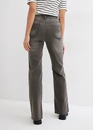 Straight-jeans, High Waist, splitt i kanten, bonprix