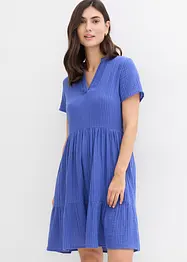 Musselin-kjole med stripemønster, bonprix