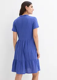 Musselin-kjole med stripemønster, bonprix