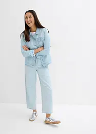 Jeansjakke med strass, bonprix
