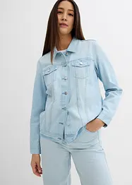 Jeansjakke med strass, bonprix