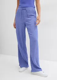 Bukse med vide ben og stripemønster, bonprix
