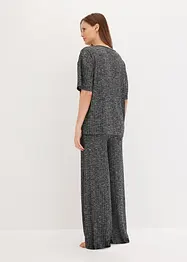 Loungewear-kosedress i ribbemateriale, oversized, bonprix