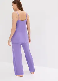 Pyjamas med spagettistropper og viskose, bonprix