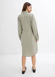 Skjortekjole i viskosemiks med asymmetrisk fald, bonprix