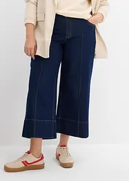 Wide Leg-jeans Mid Waist, cropped, bonprix