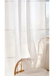 Gardin i klimasmart, halvtransparent materiale (2-pack), bonprix