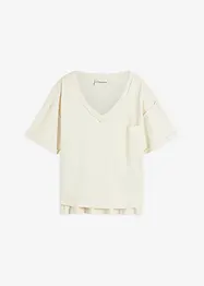 Oversized topp i ren bomull, bonprix