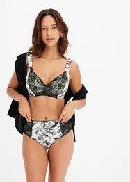 Padded-BH med bøyle og materiale med glans, bonprix