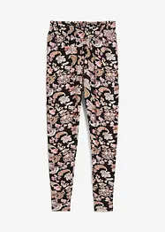 High Waist viskose-jerseybukse med smock-linning, bonprix