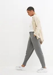 Lett slip on-bukse med High Waist-komfortlinning, 2-pack, bonprix