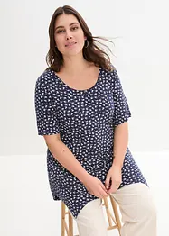 Topp med asymmetrisk kant, halvlang arm, bonprix