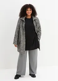 Oversized, lang topp i 100% økologisk bomull, bonprix
