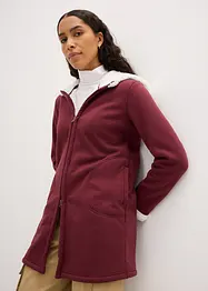 Sweatjakke med pile-pels, bonprix