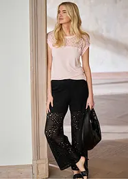 Topp med blonder, bonprix