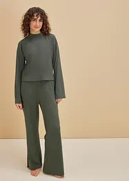 Oversized loungewear-kosedress i mykt ribbet materiale, bonprix