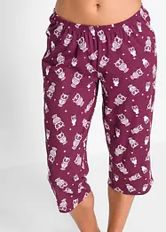 Capri-pyjamas med korte ermer, bonprix