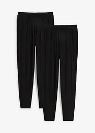 Pull on-bukse med høy midje (2-pack), bonprix