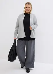 Langermet topp i bomullsmiks, bonprix