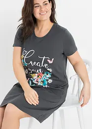 Kort nattkjole i 100% bomull (2-pack), bonprix