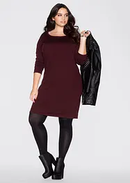 Strikkekjole i ledig snitt, bonprix