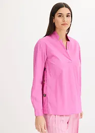 Tunika i poplin med knapper, bonprix
