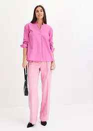 Tunika i poplin med knapper, bonprix