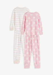 Pyjamas med økologisk bomull (4-delt sett), bonprix
