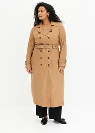 Lang trenchcoat med belte, bonprix