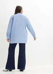Lang bluse med ermer som kan brettes opp, bonprix