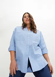 Lang bluse med ermer som kan brettes opp, bonprix