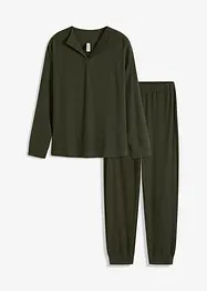 Loungewear-kosedress i mykt, ribbet materiale, bonprix