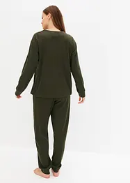 Loungewear-kosedress i mykt, ribbet materiale, bonprix