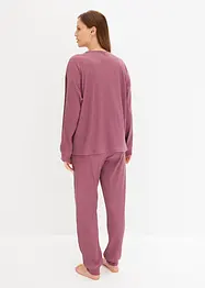 Loungewear-kosedress i mykt, ribbet materiale, bonprix