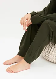 Loungewear-kosedress i mykt, ribbet materiale, bonprix