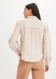Skjortebluse med stripemønster, bonprix
