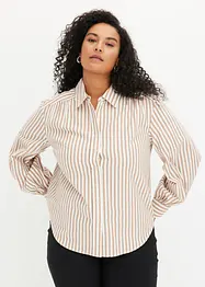 Skjortebluse med stripemønster, bonprix