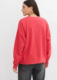 Oversized sweatshirt i myk bomullsmiks, bonprix