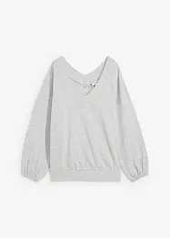 Oversized sweatshirt i myk bomullsmiks, bonprix