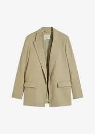 Blazer i lin-look med stripete fôr, bonprix