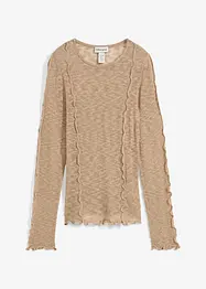 Strikket topp med strukturmønster, bonprix