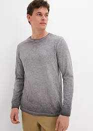 Langermet topp i økologisk bomull (2-pack), bonprix