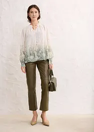 Bluse med silke, bonprix