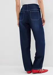 Barrel-jeans Mid Waist, med knapper, bonprix