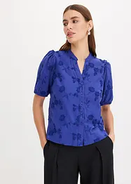 Kortermet bluse i 100% bomull, bonprix