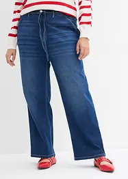 Loose Straight-jeans, High Waist, komfortlinning, bonprix